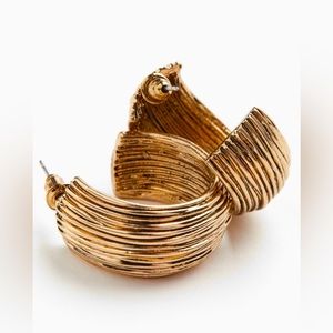 Textured Hoop Earrings